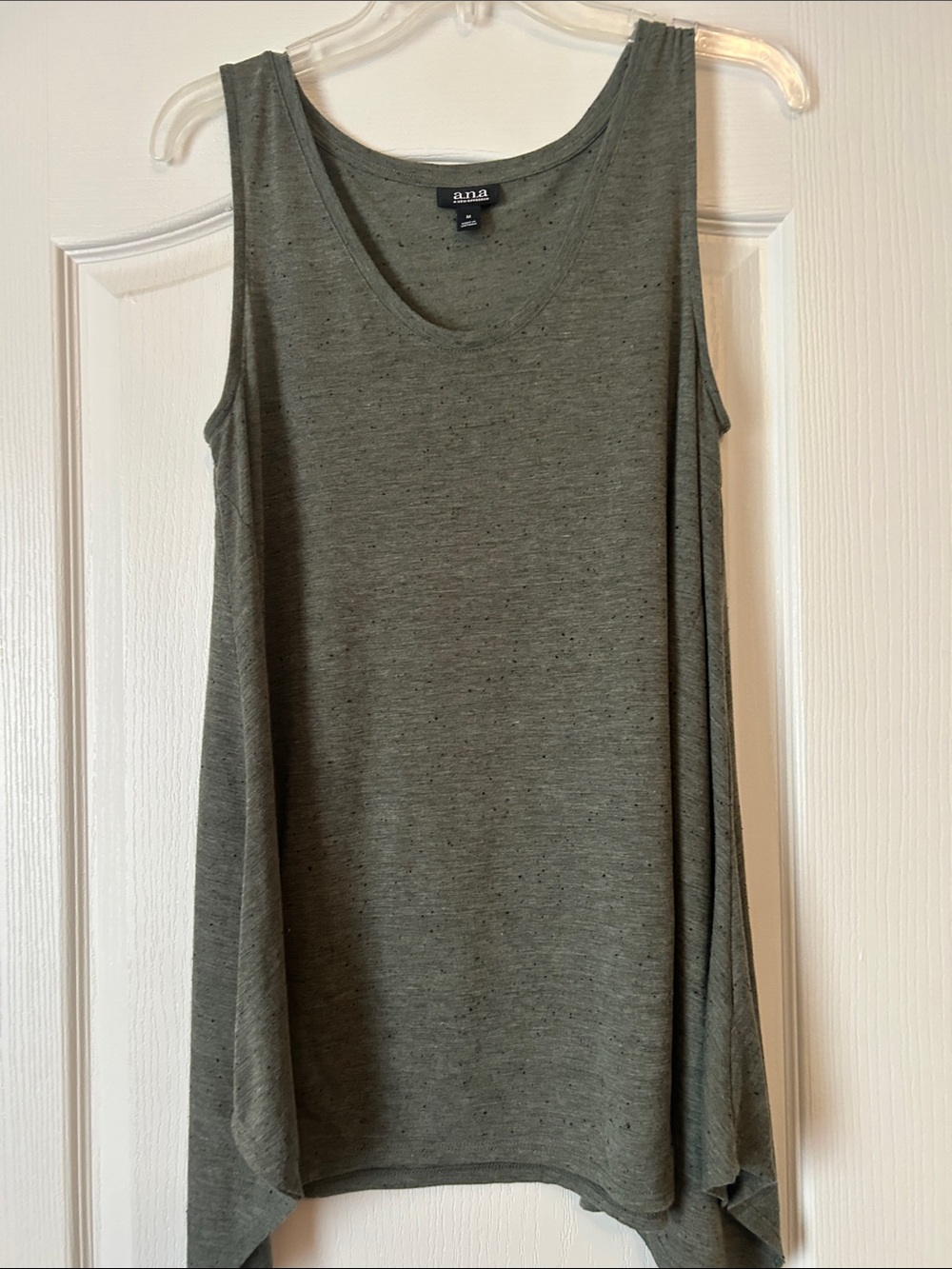 a.n.a Olive Green Tank Swing Top